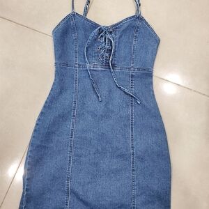 Denim women's dress